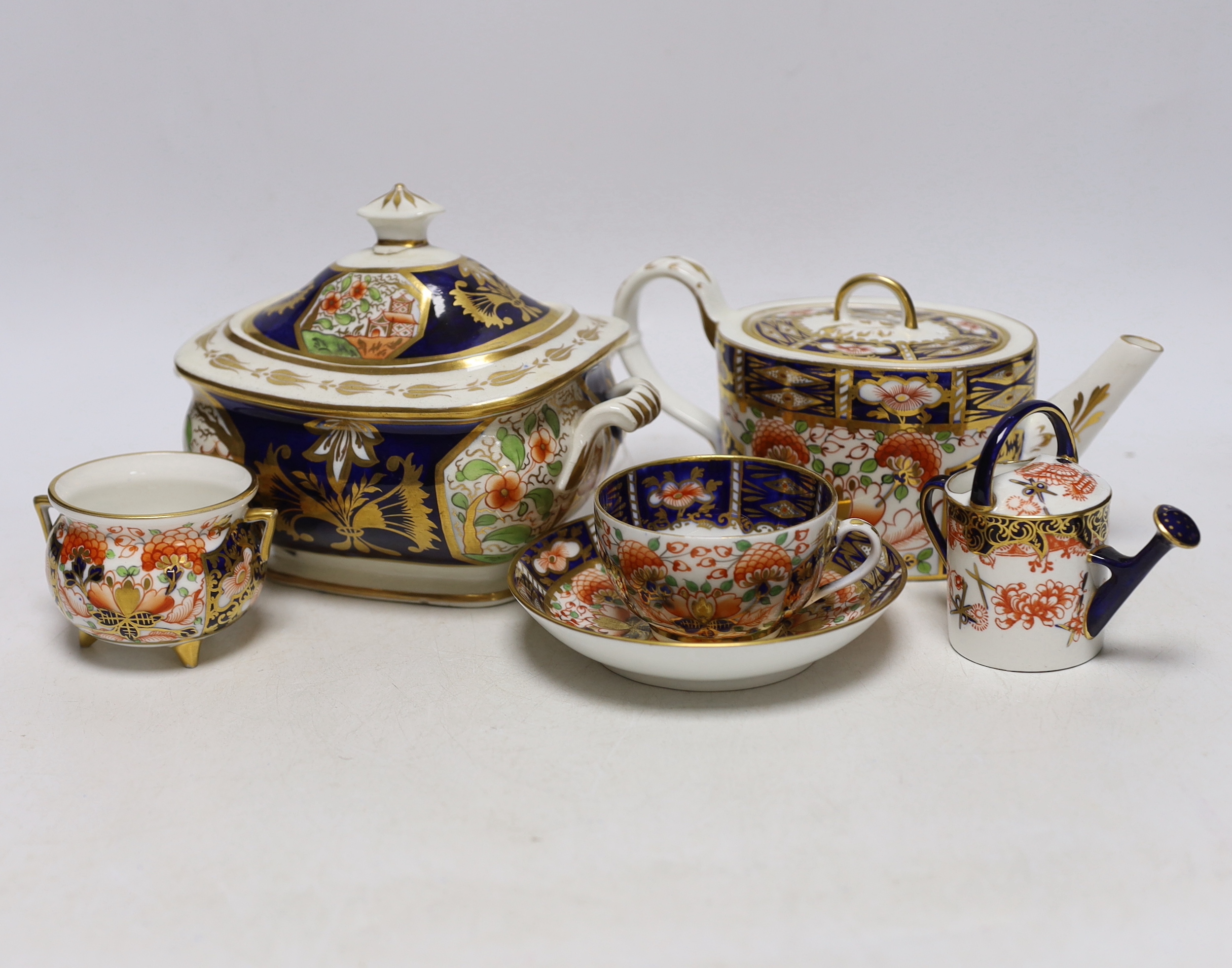 A group of Royal Crown Derby and other miniature ceramics